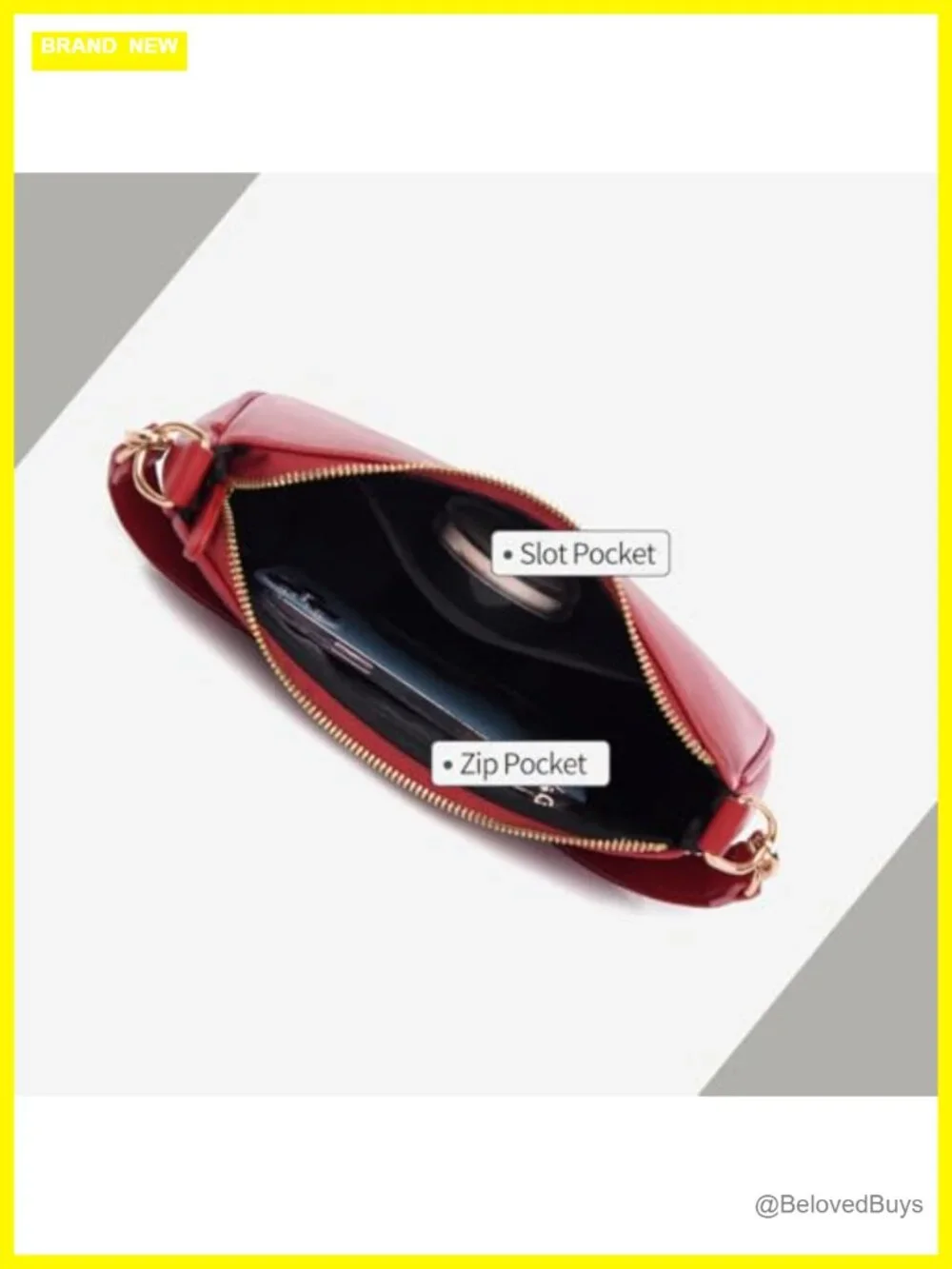 Faux Leather Hobo Crossbody Bag with Zipper Closure and Removable Straps